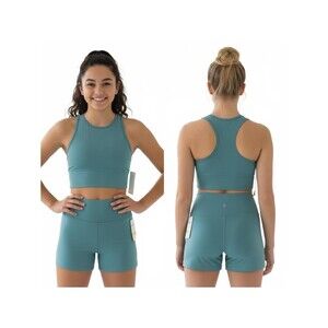 Zella Active Set - Crop Top & Shorts - High Waist - Athletic